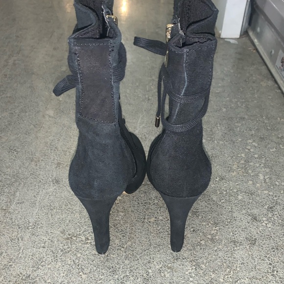 Leather Black Boot Heels - Picture 7 of 16